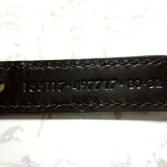 Gucci Gold Tone Chain Yellow White Striped main image 5